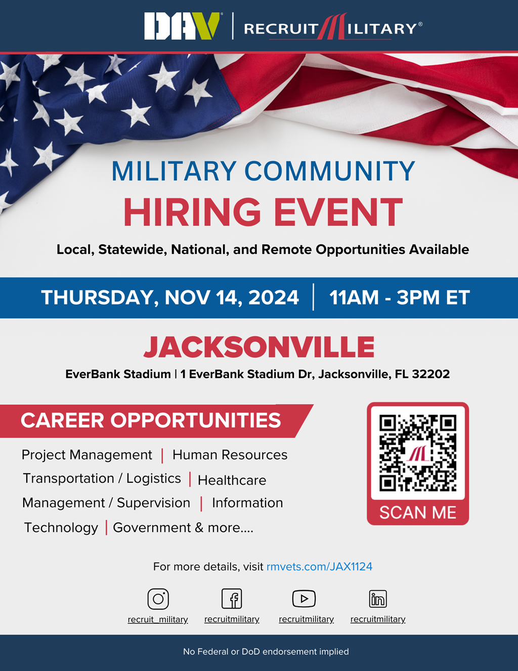 RECRUIT MILITARY HIRING EVENT