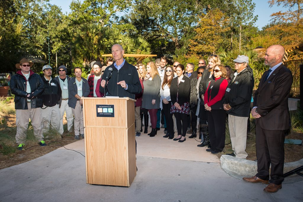 Gov. Scott at the Jacksonville Zoo on Nov. 21, 2016