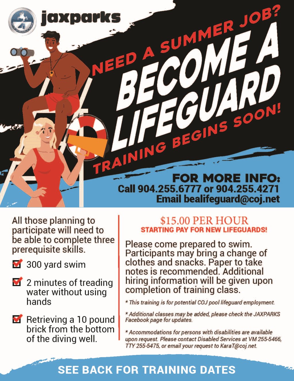  Hiring Lifeguards