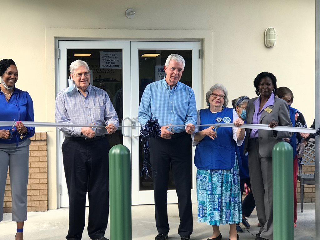 Photo of Council Member Boylan attending Ribbon Cutting Ceremony at Mandarin Senior Center