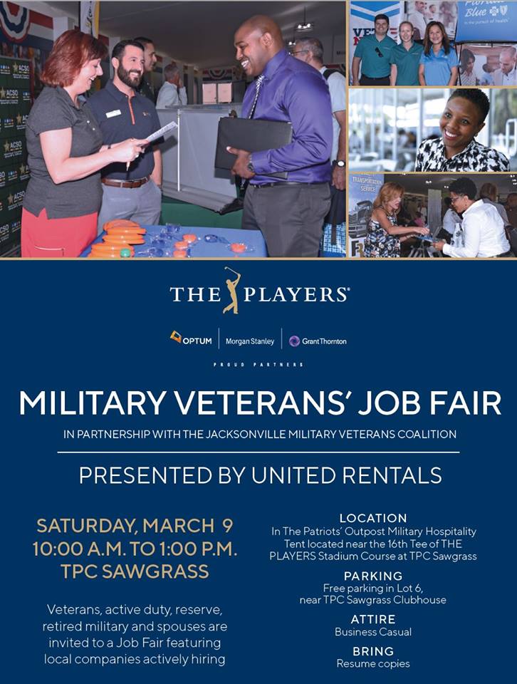 Jacksonville.gov THE PLAYERS Military Veterans' Job Fair