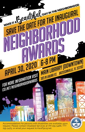 Neighborhood Awards Save the Date Flyer