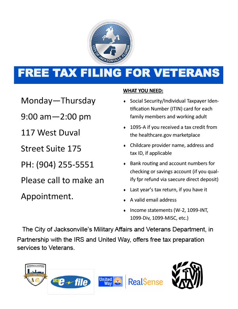 FREE TAX FILING FOR VETERANS