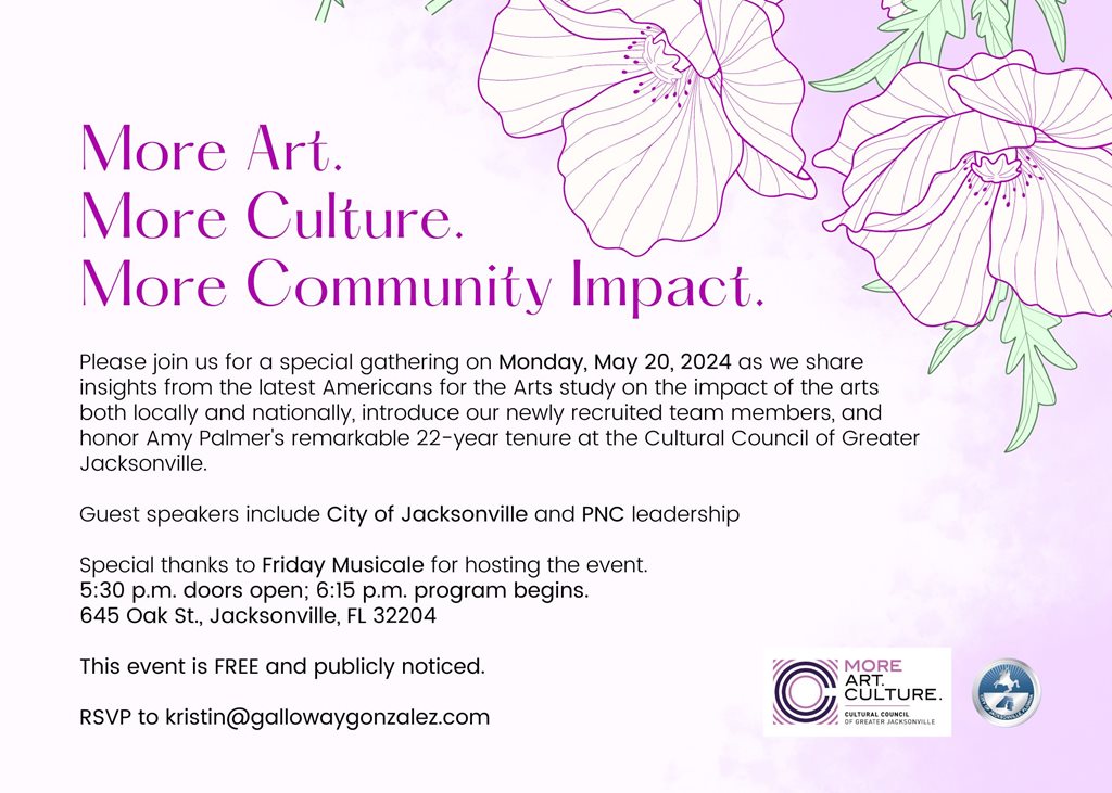 Cultural Council Community Impact Event flyer