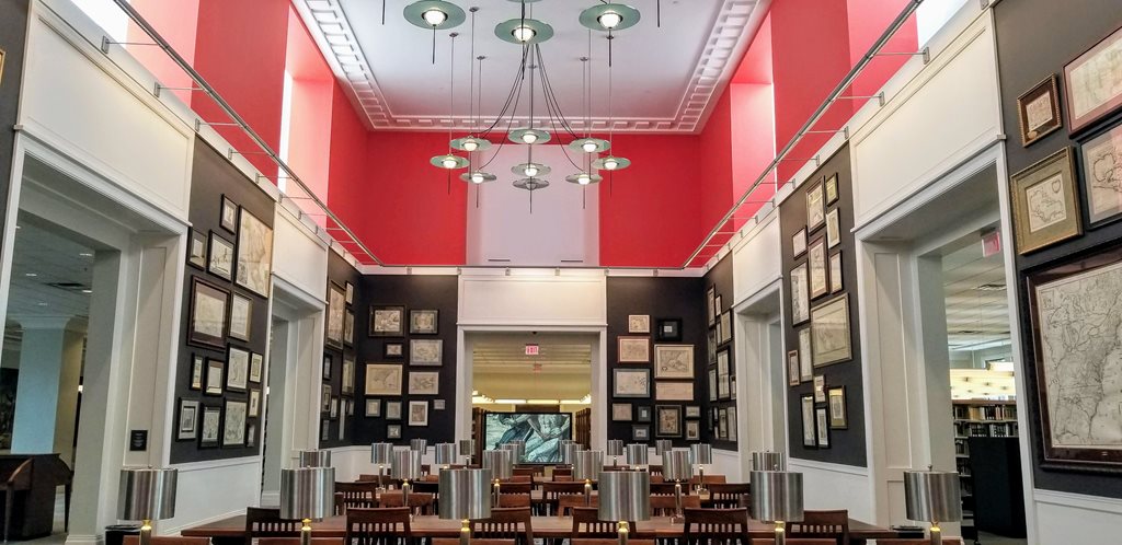 The Ansbacher Map Room at the Jacksonville Public Library's Main Branch in Downtown Jacksonville