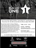 Join Team Red, White & Blue, Team Rubicon, and The Mission Continues for the 8th annual Run As One on April 20, 2019.