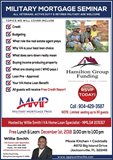 MILITARY MORTGAGE SEMINAR flyer