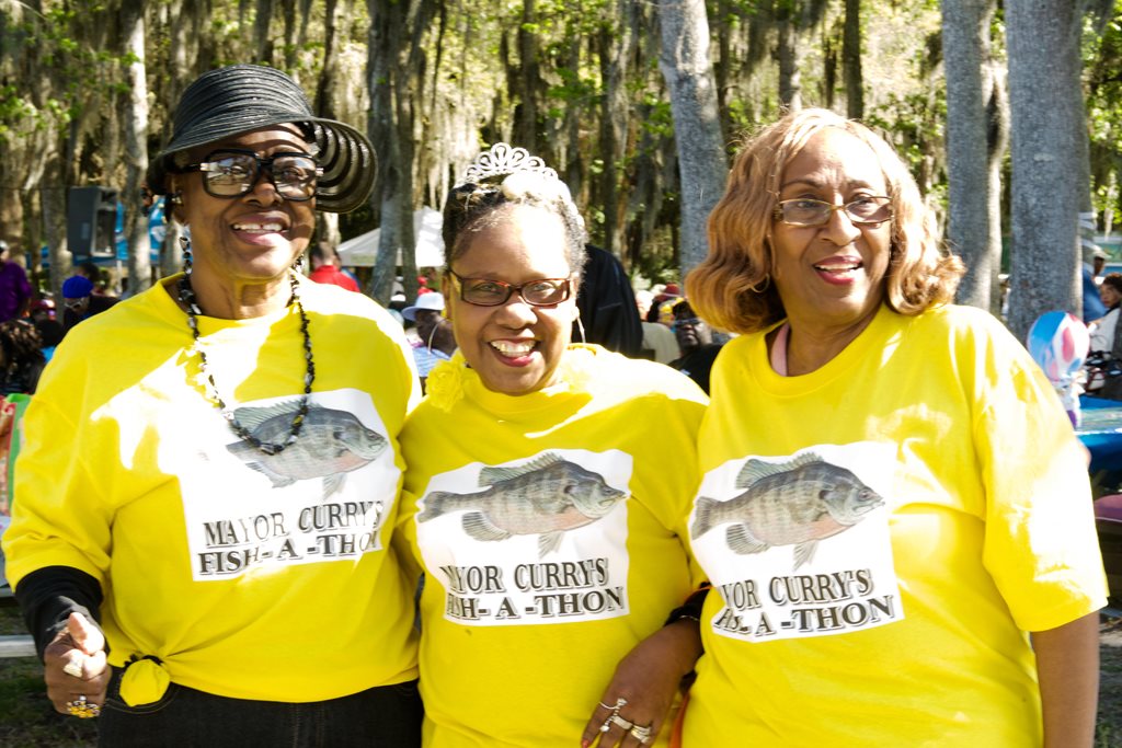 Jacksonville seniors enjoying the 2016 Fish-A-Thon at Hanna Park