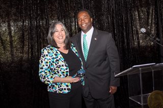 Barbara Goodman and Mayor Alvin Brown