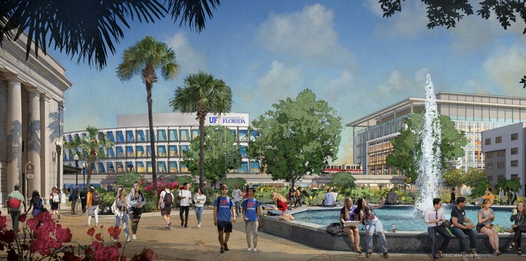 Artist rendering of UF jacksonville campus