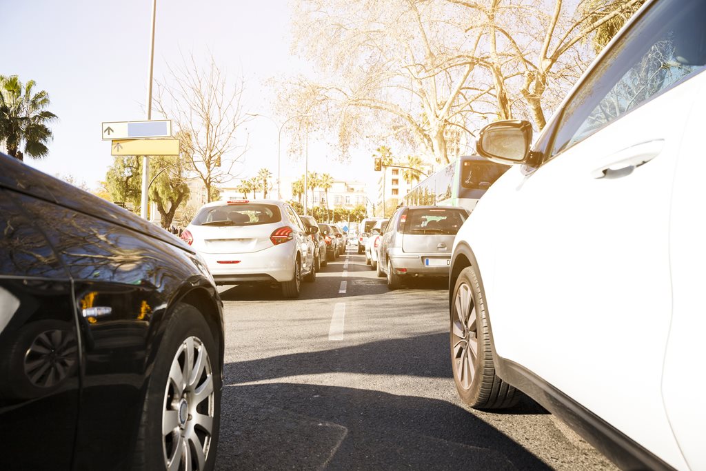 cars on road