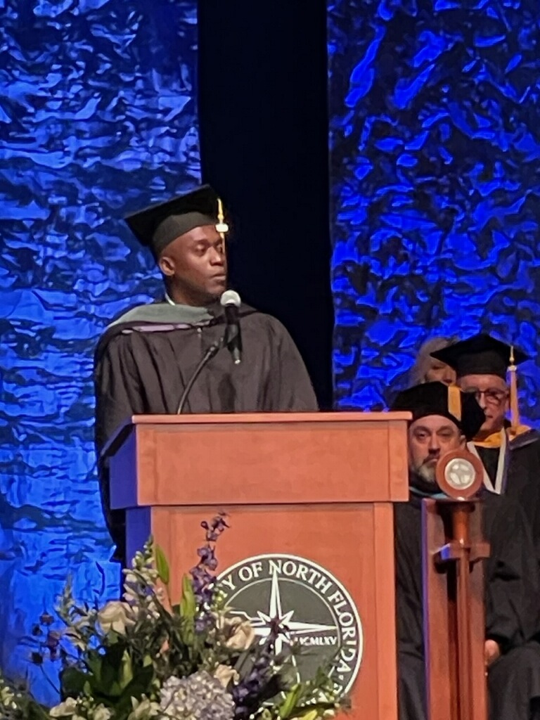 Council President Terrance Freeman at UNF.