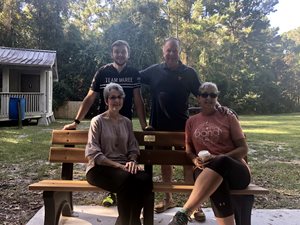 Family on Bench