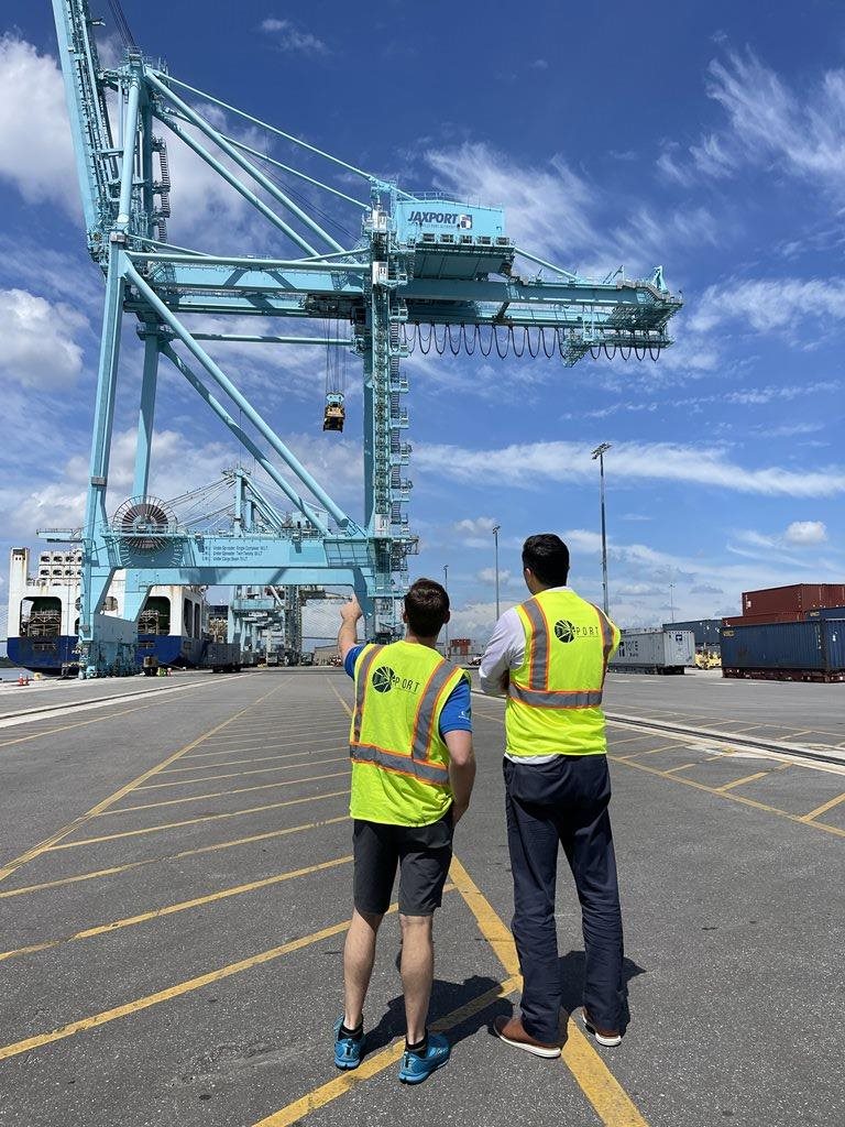 Council Member Peluso tours the Jacksonville Port Authority 