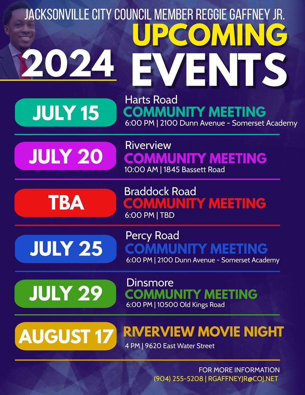 District 8 Upcoming Events