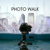 camera on stand facing friendship fountain