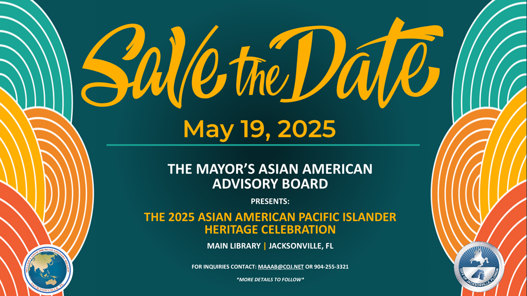 Asian American and Pacific Islander Heritage Celebration 2025 Save the Date Flyer