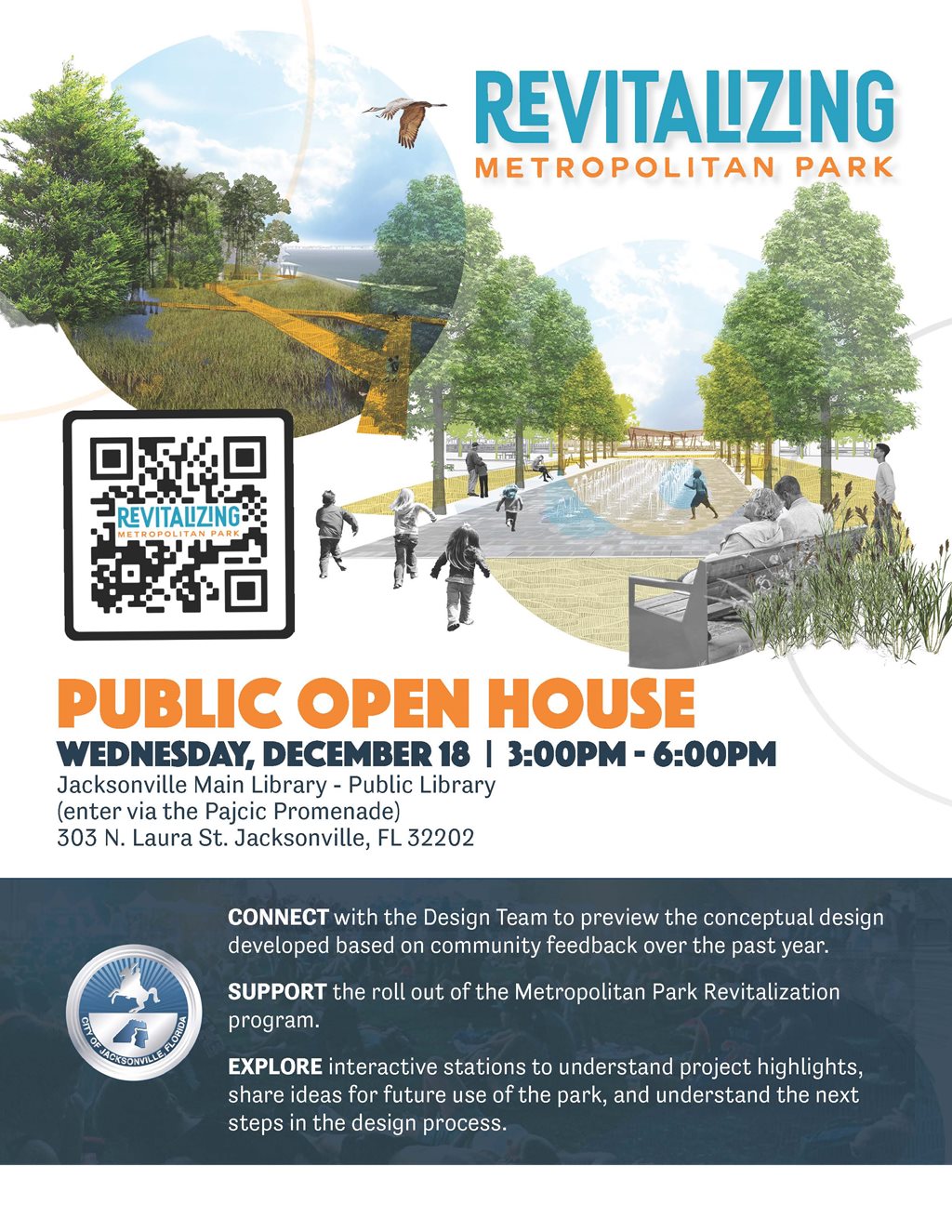 Revitalizing Metropolitan Park Open House Flyer