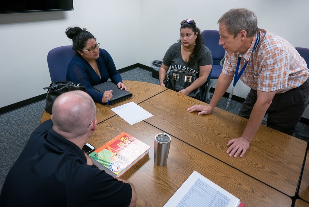 A Small Business Help Session consultation at the City's Ed Ball Building