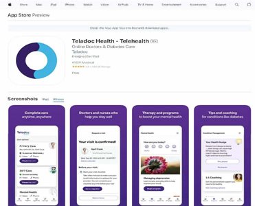 teledoc health app preview in apple app store