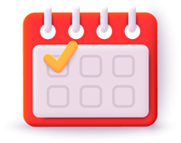 3d calendar icon