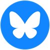 Bluesky Social Butterfly Logo