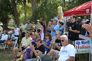 Photo of Ferry Fest attendees enjoying the entertainment.
