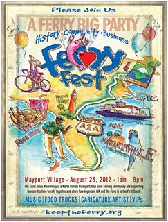 Poster for the Ferry Fest event.