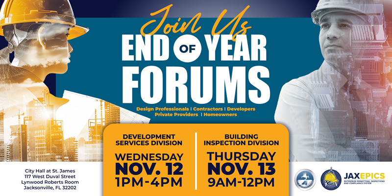 Development Services Division End of Year Forum event details