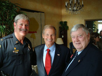 (L-R) Asst. Chief Bobby Deal, Senator Bill Nelson, and John Keane