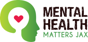 Mental Health Matters Jax Logo - head with a heart inside