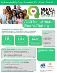 mental health first aid training flyer